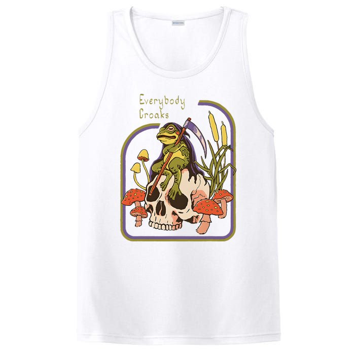 Everybody Croaks Frog Skull Mushroom Everybody croaks PosiCharge Competitor Tank