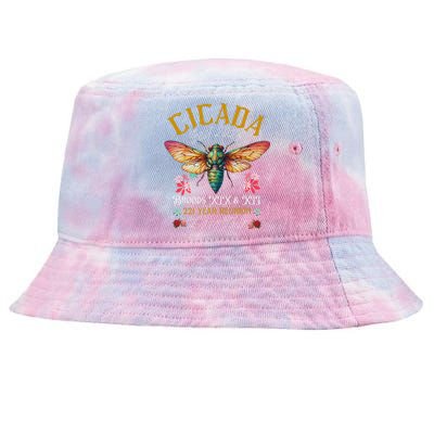 Entomology Cicada Fest 2024 Broods Xix Xiii Cicada Tie-Dyed Bucket Hat