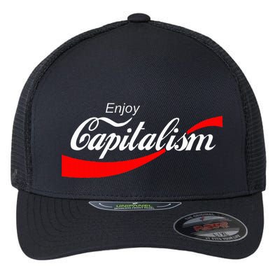 Enjoy Capitalism For American Entrepreneur Flexfit Unipanel Trucker Cap