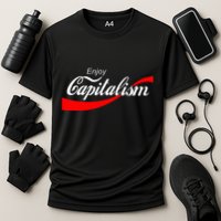 Enjoy Capitalism For American Entrepreneur Cooling Performance Crew T-Shirt