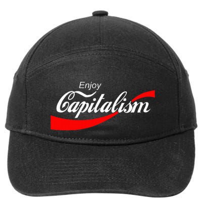 Enjoy Capitalism For American Entrepreneur 7-Panel Snapback Hat