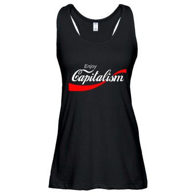 Enjoy Capitalism For American Entrepreneur Ladies Essential Flowy Tank