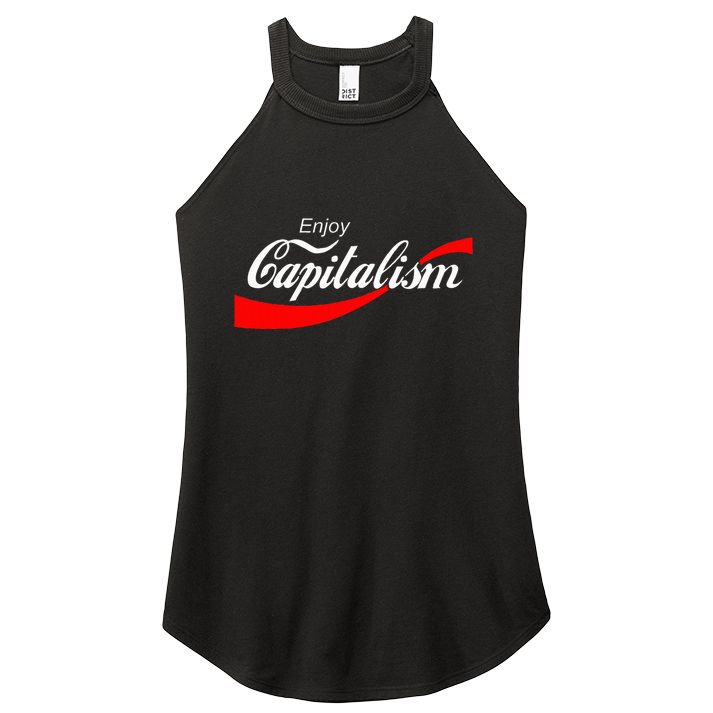 Enjoy Capitalism For American Entrepreneur Women's Perfect Tri Rocker Tank