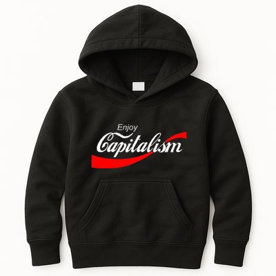 Enjoy Capitalism For American Entrepreneur Kids Hoodie