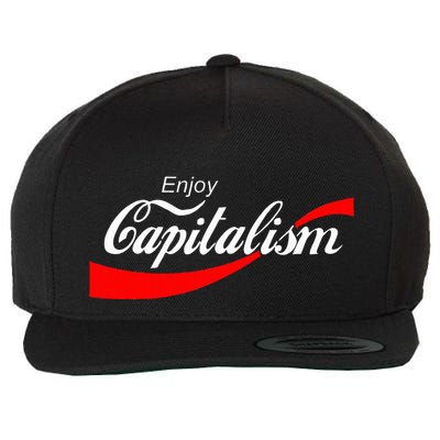 Enjoy Capitalism For American Entrepreneur Wool Snapback Cap