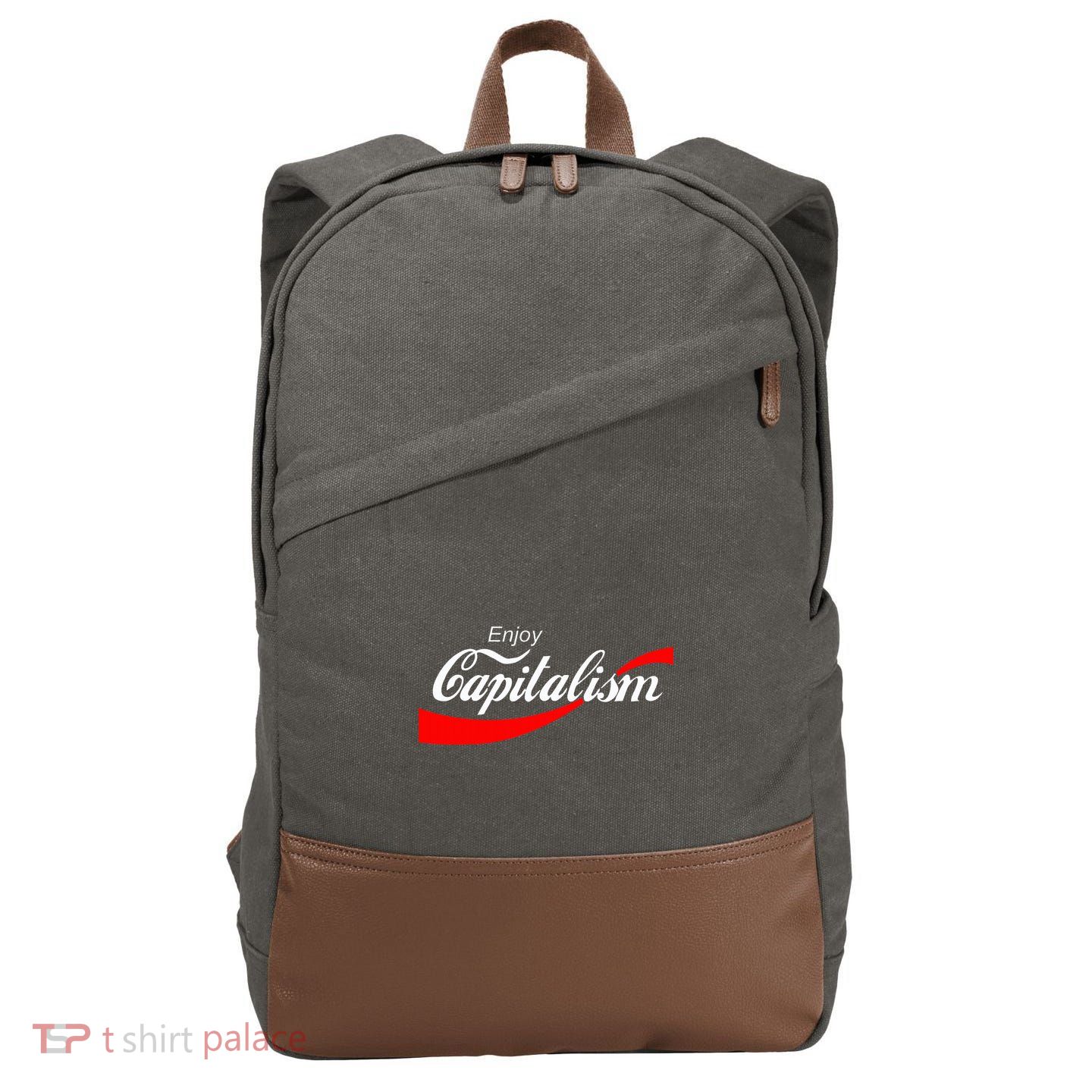 Enjoy Capitalism For American Entrepreneur Cotton Canvas Backpack