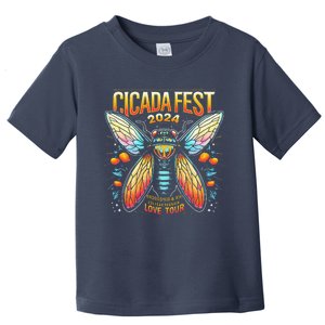 Entomology Cicada Fest 2024 Broods Xix & Xiii Love Tou.R Gift Toddler T-Shirt