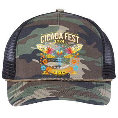 Entomology Cicada Fest 2024 Broods Xix & Xiii Love Tou.R Retro Rope Trucker Hat Cap