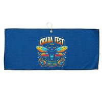 Entomology Cicada Fest 2024 Broods Xix & Xiii Love Tou.R Large Microfiber Waffle Golf Towel