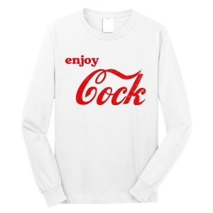 Enjoy Cock Funny Parody Logo Gift Long Sleeve Shirt