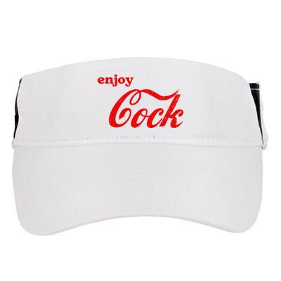 Enjoy Cock Funny Parody Logo Gift Adult Drive Performance Visor