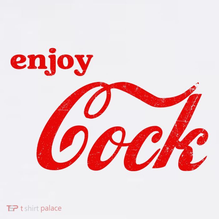 Enjoy Cock Funny Parody Logo Gift Premium T-Shirt