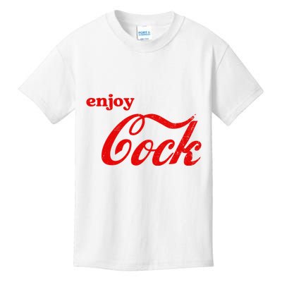 Enjoy Cock Funny Parody Logo Gift Kids T-Shirt