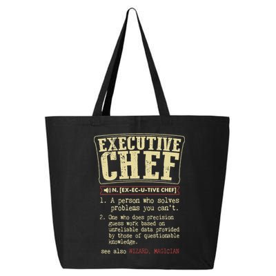 Executive Chef Funny Definition 25L Jumbo Tote