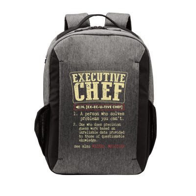 Executive Chef Funny Definition Vector Backpack