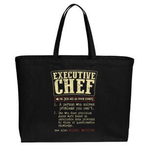 Executive Chef Funny Definition Cotton Canvas Jumbo Tote