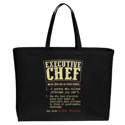 Executive Chef Funny Definition Cotton Canvas Jumbo Tote