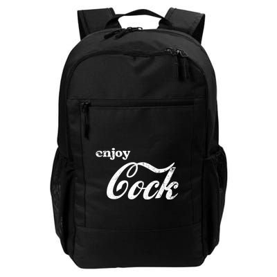 Enjoy Cock Funny Parody Logo Gift Backpack