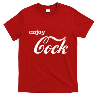 Enjoy Cock Funny Parody Logo Gift T-Shirt