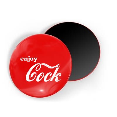 Enjoy Cock Funny Parody Logo Gift Magnet
