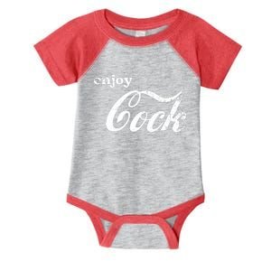 Enjoy Cock Funny Parody Logo Gift Infant Baby Jersey Bodysuit