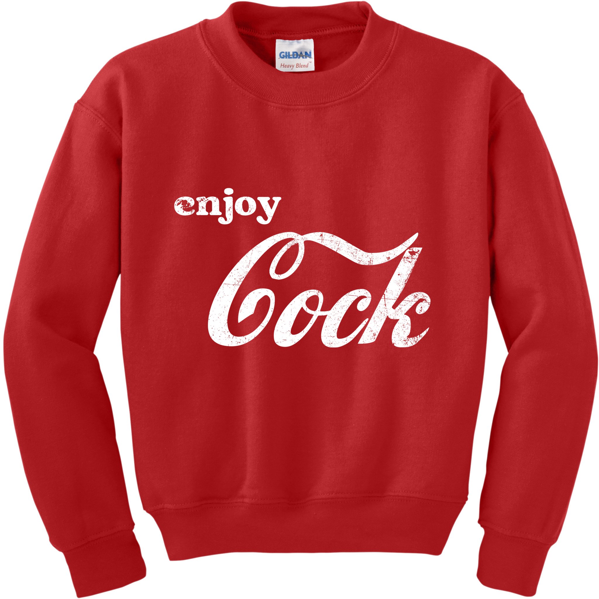 Enjoy Cock Funny Parody Logo Gift Kids Sweatshirt