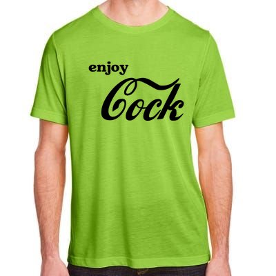 Enjoy Cock Funny Parody Logo Gift Adult ChromaSoft Performance T-Shirt