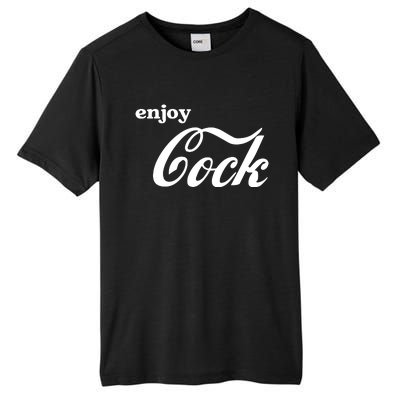 Enjoy Cock Funny Parody Logo Gift Tall Fusion ChromaSoft Performance T-Shirt