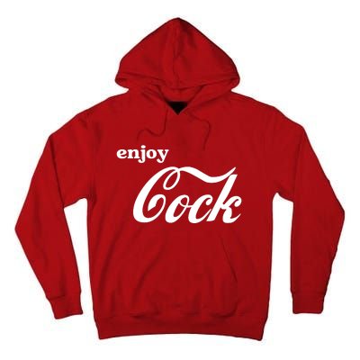 Enjoy Cock Funny Parody Logo Gift Tall Hoodie