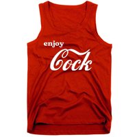 Enjoy Cock Funny Parody Logo Gift Tank Top