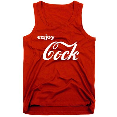 Enjoy Cock Funny Parody Logo Gift Tank Top