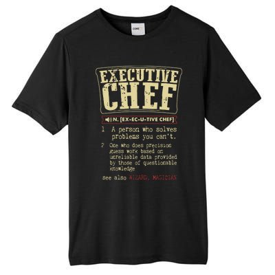 Executive Chef Funny Definition Gift Tall Fusion ChromaSoft Performance T-Shirt