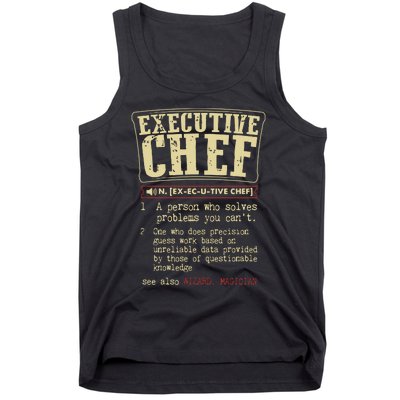 Executive Chef Funny Definition Gift Tank Top