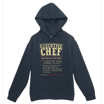 Executive Chef Funny Definition Gift Urban Pullover Hoodie