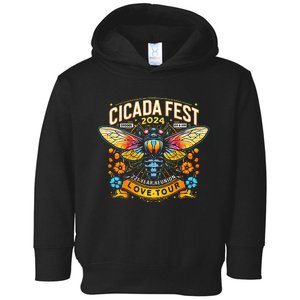 Entomology Cicada Fest 2024 Broods Xix & Xiii Love Toddler Hoodie