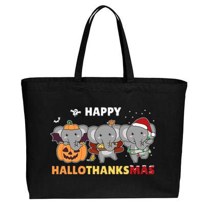 Elephant Costume for Festive Celebrations Cotton Canvas Jumbo Tote