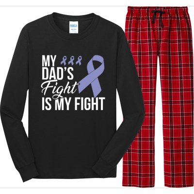 Esophageal Cancer Fight Cancer Ribbon Great Gift Long Sleeve Pajama Set