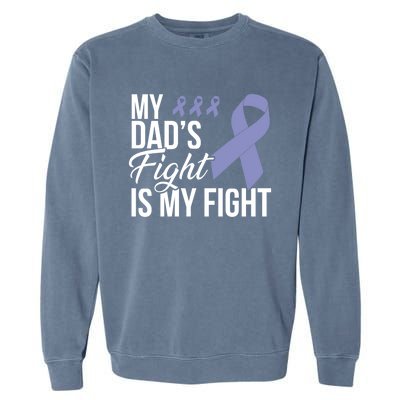 Esophageal Cancer Fight Cancer Ribbon Great Gift Garment-Dyed Sweatshirt