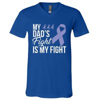 Esophageal Cancer Fight Cancer Ribbon Great Gift V-Neck T-Shirt