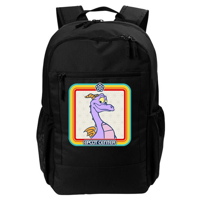 Epcot Center Figment Rainbow Stripe Frame Daily Commute Backpack