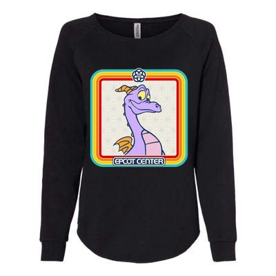 Epcot Center Figment Rainbow Stripe Frame Womens California Wash Sweatshirt