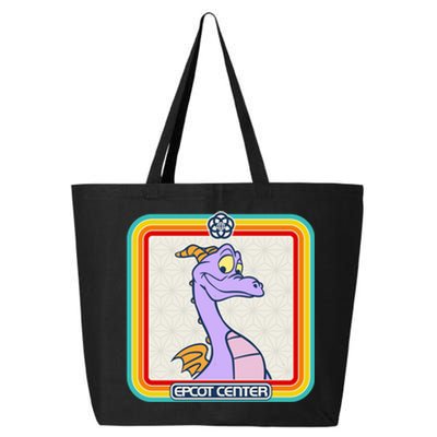 Epcot Center Figment Rainbow Stripe Frame 25L Jumbo Tote