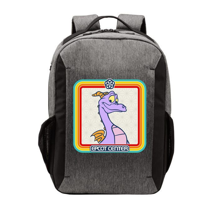 Epcot Center Figment Rainbow Stripe Frame Vector Backpack