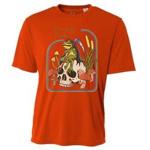 Everybody Croaks Frog Skull Mushroom - Everybody croaks Cooling Performance Crew T-Shirt