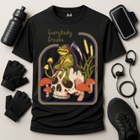 Everybody Croaks Frog Skull Mushroom Everybody croaks Cooling Performance Crew T-Shirt