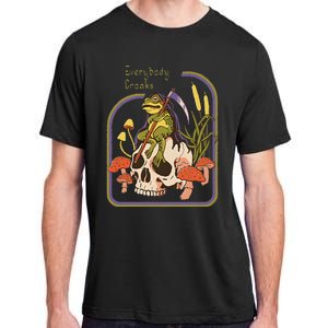 Everybody Croaks Frog Skull Mushroom Everybody croaks Adult ChromaSoft Performance T-Shirt