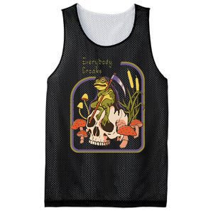 Everybody Croaks Frog Skull Mushroom Everybody croaks Mesh Reversible Basketball Jersey Tank