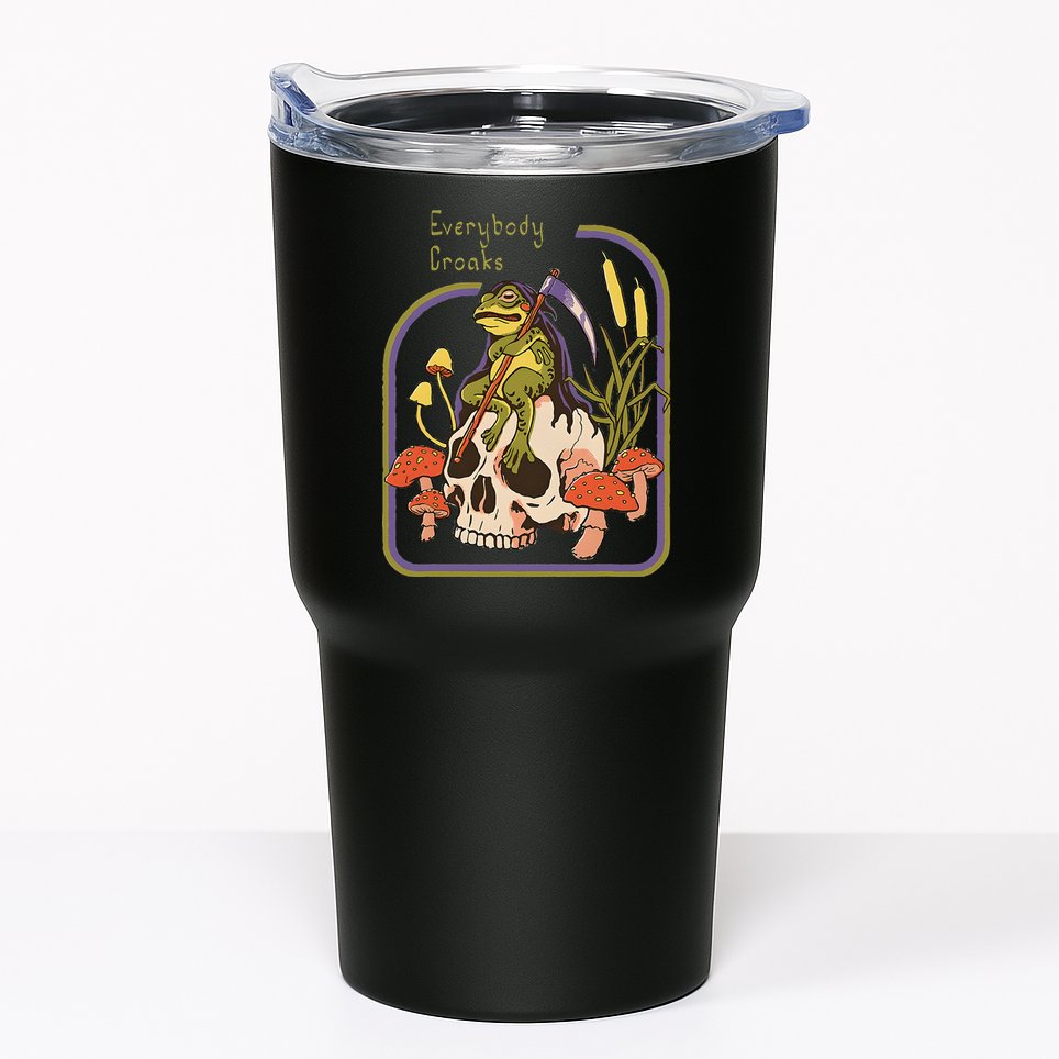 Everybody Croaks Frog Skull Mushroom Everybody croaks Tumbler