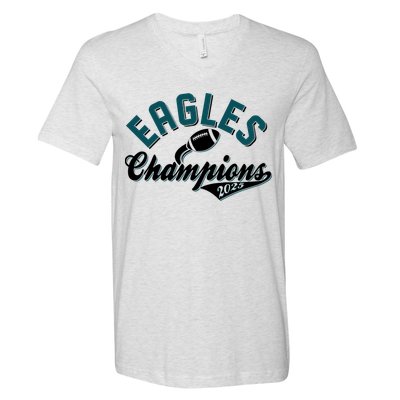 Eagles Champions Football Sports Fan V-Neck T-Shirt