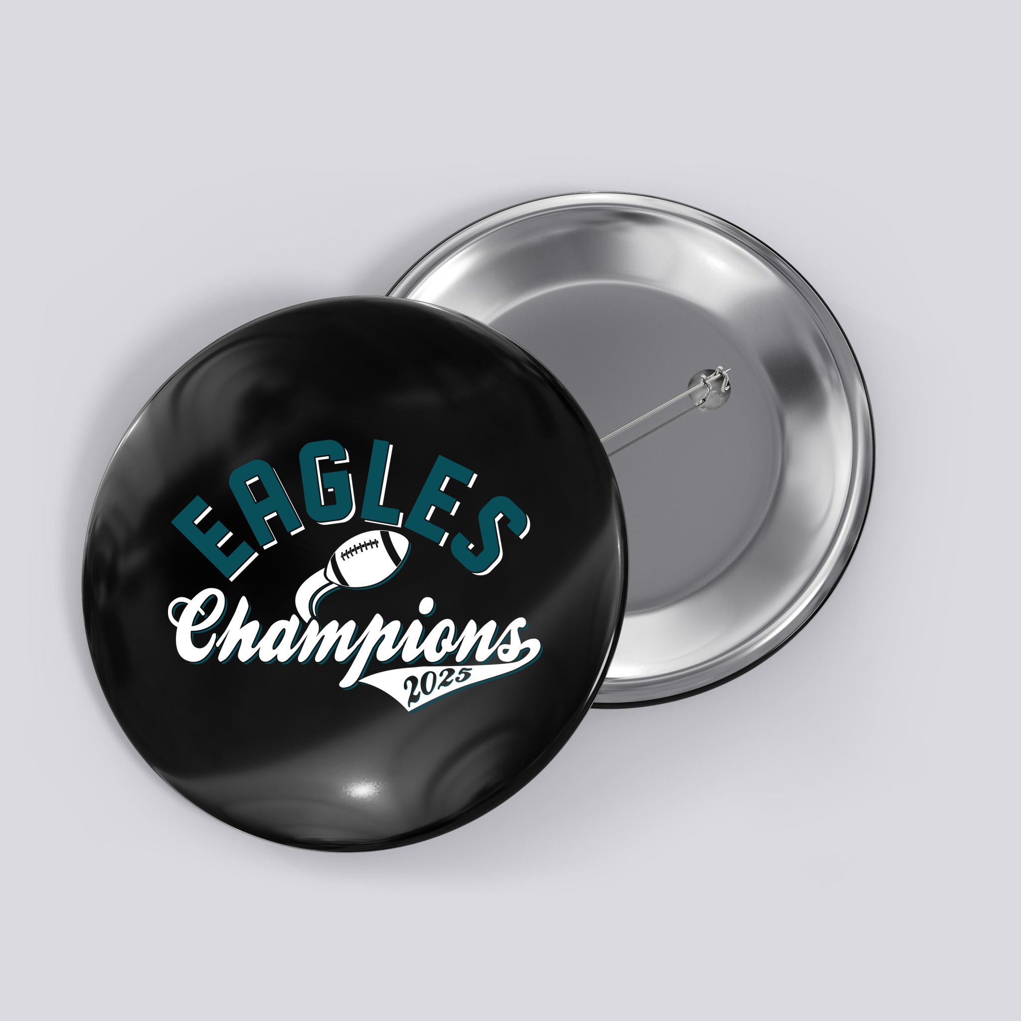 Eagles Champions Football Sports Fan Button